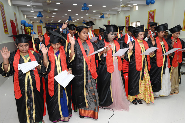 On Saturday, March 16th, 20 students from Grace Ministry Theological Bible College, Bangalore, which is associated with United Theological Research University, were awarded Certificates of B.Th by Bro Andrew Richard. 